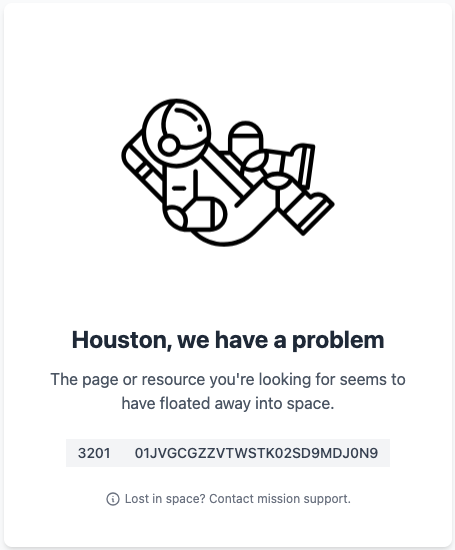 Session error screen